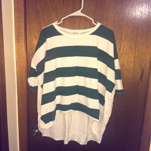 Hunter Green Striped Shirt (Boutique) - Picture 1 of 1